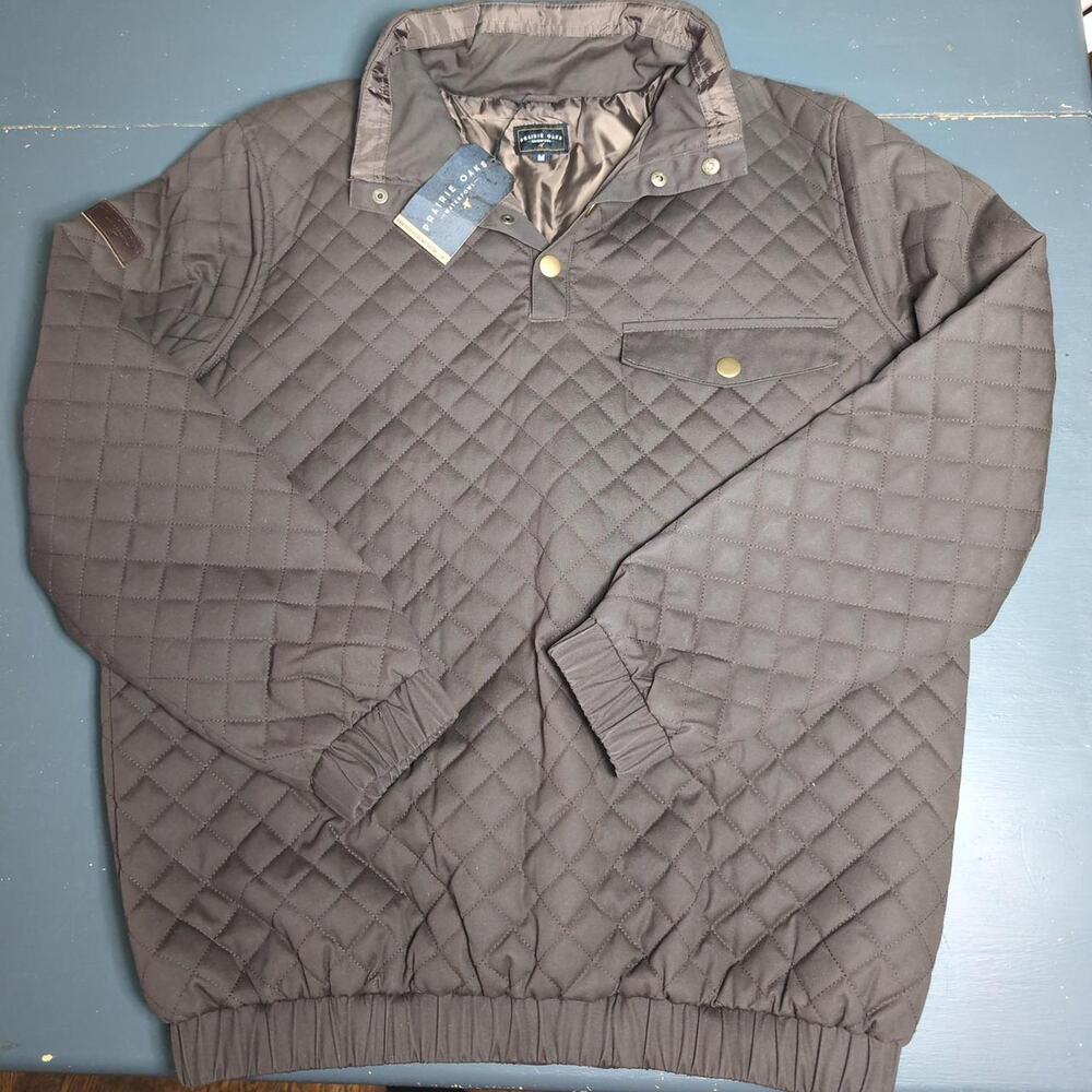 Prairie oaks waterfowl quilted pullover